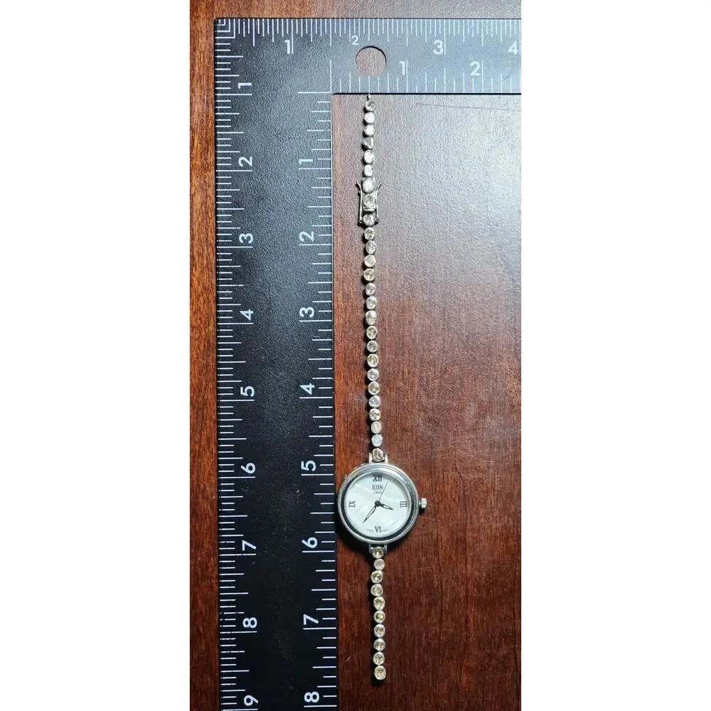Eon 1962 Watch With Polki Brown Diamond Tennis Band - Signed D'Joy *Read Desc*